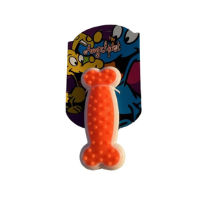 Giocattolo da Masticare per Animali Domestici a Forma di Osso Piatto Rivestito in Nylon - Product Image 1