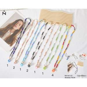 Chaîne de téléphone portable 70 cm, collier perlé pour support de lunettes, accessoire de mode - Product Image 1