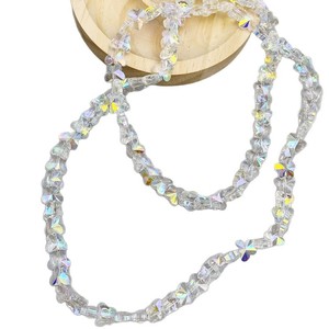 Bracelet en perles de verre papillon irisé, cristal artificiel, unisexe, accessoire de bijoux DIY, origine Yiwu, automne 2021 - Product Image 4