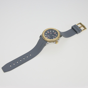 Bracelet de montre SKX007 en caoutchouc vulcanisé de qualité supérieure, couleur grise, 1,8 mm, 2,5 mm, trous de 22 mm, couvre-tête - Product Image 1