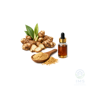 Huile essentielle de gingembre aromatique, qui allie fraîcheur rafraîchissante et nuances chaudes pour favoriser la relaxation - Product Image 1