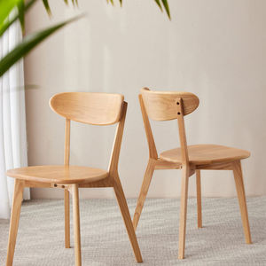 Chaises de salon en bois massif de haute qualité, chaises de salle à manger en bois, style moderne, adaptées à la maison, aux hôtels et aux restaurants - Product Image 1