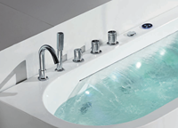 Acrylique Moderne Capacité de Vente en Gros Trempage Intérieur pour Spa Baignoire d'Angle Baignoire Autoportante Whirlpool Surf Massage
