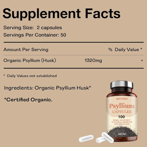 Lifeworth Psyllium vỏ bột viên nang cung cấp cách dễ dàng và hiệu quả để hỗ trợ sức khỏe tiêu hóa chất xơ & ruột làm sạch thuốc - Product Image 2