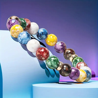 Bracelet coloré le plus vendu pour le yoga, collier de perles d'énergie, bijoux en gros