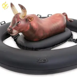 Opblaasbare stier float tube zwembad water party rit op speelgoed voor volwassen/kid fun pool float