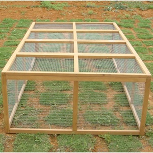 SDR008 Eco-Friendly Luxury Folding Wooden <b>Pet</b> House with Print Pattern for Rabbits All Seasons Outdoor - Product Image 2