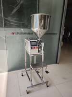 Machine de remplissage semi-automatique de haute précision à servo-moteur pour pâtes, liquides, crèmes cosmétiques, miel, sauces et huiles comestibles en bouteille