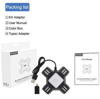 Adaptador de teclado y ratón USB, convertidor de ratón para n-switch/Xbox One/PS4/PS3