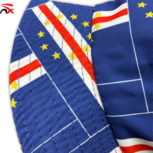 Chapeaux de <span class=keywords><strong>soleil</strong></span> personnalisés en polyester avec impression numérique du drapeau du Cap-Vert pour les fans de football, protection solaire - Product Image 6