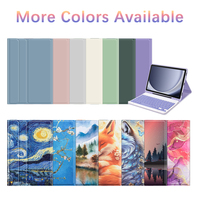 Casing Keyboard nirkabel warna-warni, sarung HP desain pribadi untuk Samsung Tab A9 Plus A11 Plus 2025 Keyboard dapat dilepas untuk Tablet