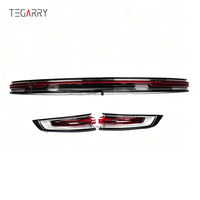 TEGARRY Luces Traseras LED de Alta Calidad Estilo Turbo para Cayenne 2024- 9y0.2, de Bajo a Alto, Material PP Rojo, Fácil Instalación