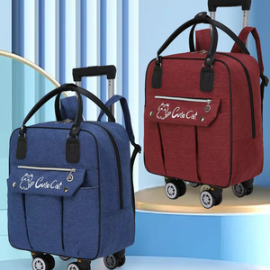 Nueva Bolsa de Viaje Clásica Resistente con Ruedas, Ruedas Giratorias Desmontables, Cierre de Cremallera, Gran Capacidad, Impermeable, Plegable, de Oxford - Product Image 4