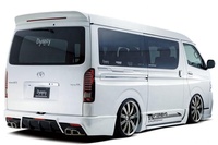 Alerón Trasero para Furgoneta de Techo Alto con Luz de Freno, Spoiler de Techo para HIACE 2013 Jinbei Kdh 200 Bus 2005-2018, Accesorio de Tuning