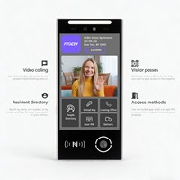 Sistema de Control de Acceso Biométrico con Videoportero Impermeable Feocy FCV4906, Escáner de Reconocimiento Facial con Función de Detección de Movimiento