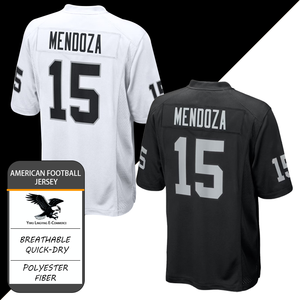 Grosir 15 # Jersey Sepak Bola Amerika Bordir Berkualitas Tinggi Fernando Mendoza Las Vegas, Bernapas dan Cepat Kering - Product Image 1