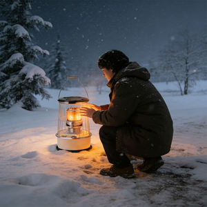 Calefactor Infrarrojo Portátil para Exteriores y Estufa <span class=keywords><strong>de</strong></span> Cocina 2 en 1, Calefactor <span class=keywords><strong>de</strong></span> <span class=keywords><strong>Queroseno</strong></span> <span class=keywords><strong>de</strong></span> 6L con Chimenea <span class=keywords><strong>de</strong></span> Metal e Iluminación - Product Image 4