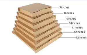 Potente fabricante de cajas de pizza impresas personalizadas al por mayor caja de embalaje de papel de pizza personalizada