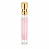 Flacon pulvérisateur de parfum portable vide 35 ml, atomiseur en verre fin avec capuchon argenté, vente en gros 24 pièces, boîte de présentation, logo personnalisé