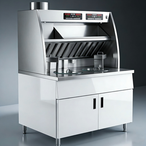 DZ002 Freidora Eléctrica Comercial de Alta Calidad con 2 Tanques, Bomba de Aceite, Sistema de Drenaje y Campana para Cocina de Restaurante - Product Image 1