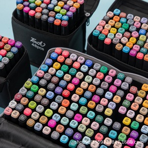 Juego de Marcadores de Alcohol de Doble Punta OEM, con Punta de Pincel, 30, 40, 60, 80, 168, 262 Unidades, Doble Punta para Diseño, Dibujo y Arte - Product Image 3