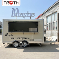 Cuisine mobile entièrement équipée Truth Custom avec four à pizza, machine à café, prix d'usine