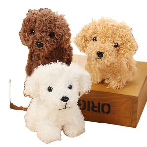 Sıcak satış yüksek kalite Teddy doldurma Pet peluş doldurulmuş hayvanlar oyuncaklar çocuklar için sevimli yavru köpek anahtarlık hediye - Product Image 1