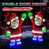 Nouvelle Décoration de Noël 2026 : Lumière LED Miroir Infini, Miroir Abysse 3D, Enseigne Néon Personnalisée Père Noël pour Vente en Gros Festive