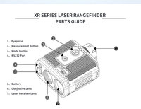 Télémètre laser haute précision Rxiry XR1200A 1200m pour la topographie et la cartographie, l'ingénierie de construction