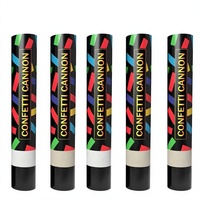 Canon à Confettis Biodégradables en Papier XPJBKC, Grand Ensemble de 5 Lanceurs de Confettis Multicolores pour Mariages, Baby Showers et Fêtes