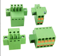 Offre Spéciale – Connecteurs de Bornier à Pince à Ressort Double Rangée à Bride en PA66 Vert de Haute Qualité 3,50 mm pour PCB