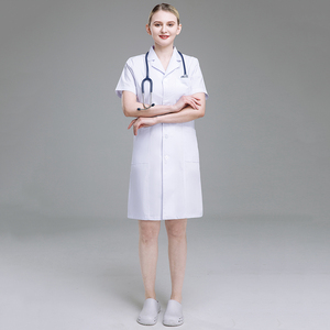 <span class=keywords><strong>Camice</strong></span> da Laboratorio Bianco a Maniche Corte 2026, Vendita Calda, per Cliniche, Medici, Ospedali, Infermieri, Produzione di Camici Medici Bianchi - Product Image 3