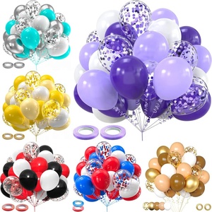 30 Piece Disposable Matte Latex <strong>Balloon</strong> Set Round Confetti <strong>Balloons</strong> Party Decoration Kit for Birthday Wedding Baby Shower Event - Product Image 2