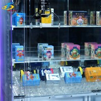 Armoire à prix surprise à double station avec contrôle intelligent du profit et paiement mobile, jeu d'arcade de rédemption avec machine à griffes