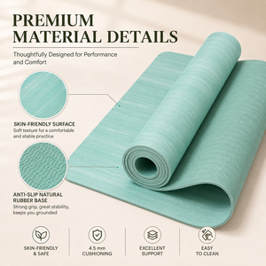 Tapis d'entraînement personnalisé avec logo imprimé UV, design premium, fin, imperméable, yoga, impression personnalisée, éco-responsable, vente chaude - Product Image 4