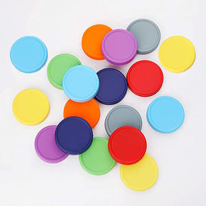 卸売り86mm広口ピンクメイソンキャニングジャー丸型クラウンキャップ金箔70/400ネジ付き100個最小注文 - Product Image 1