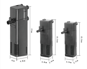 Piccolo <span class=keywords><strong>Acquario</strong></span> Rettangolare con Filtro Ossigeno Integrato Pompa Sommergibile Verticale Vasca per Tartarughe Purificazione a Basso Livello d'Acqua - Product Image 5