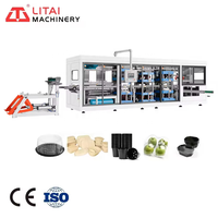 Machine de fabrication de boîtes à lunch en plastique thermoformées, entièrement automatique, économique, pour contenants alimentaires jetables en PP