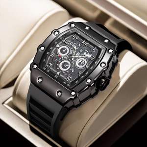 Brand Factory Hot Sales Mens Watch Fashion Quartz Mens Sport Watches Luxury Men Chronograph Watch - Product Image 2
