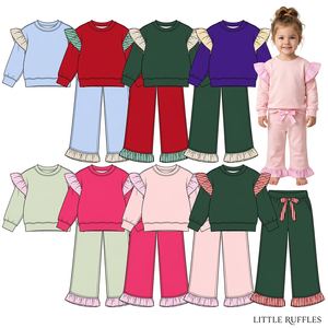 Ensembles de vêtements pour bébés garçons, chemises à manches longues avec capuche à motifs de feuilles, poches, pantalons - Product Image 4