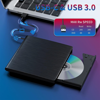 Unidad de CD/DVD externa, grabadora de CD USB 3,0, reproductor de unidad óptica de CD/DVD portátil, lector, escritor para ordenador portátil de escritorio