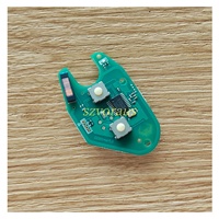 Pour clés télécommandes à 2 boutons avec PCB et puce PCF7946A-46 433 MHz, modèle Ren-RK-06ZB2, couleur noire, fonction de verrouillage