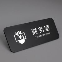 Plaque de numéro de chambre minimaliste en acrylique avec finition brillante, imperméable et résistante aux UV, options personnalisables pour les portes d'hôtel et de bureau
