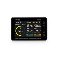 Probador de Baterías Digital BW-TC35 8-80V 50A, Medidor de Voltaje, Corriente y Coulombios para Monitor de Batería BT WiFi con Indicador de Capacidad