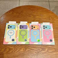 Casing Ponsel Magnetik Warna-warni Gaya Ins untuk iPhone 18 Pro Max, Pelindung Lensa, Penutup Belakang untuk iPhone 18 17 16 15 14 13
