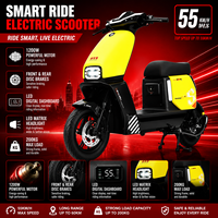 Motocicleta Eléctrica de 1200W para Adultos, Directo de Fábrica, 55 km/h, 200 kg, Multivoltaje, para Viajes Largos