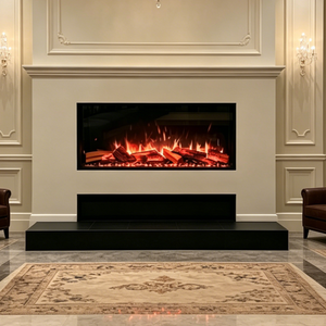 Chimenea Eléctrica Noble con Pantalla LCD, Llama Ultra Realista, Calefacción Segura y Eficiente para Club, Hogar, Hotel, Decoración de Villa - Product Image 2