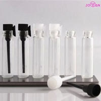Effacer 1ml 2ml 3ml Mini Test Bouteille d'échantillon de parfum d'huile essentielle Petite bouteille en verre avec bâton en plastique Service d'étiquette personnalisée