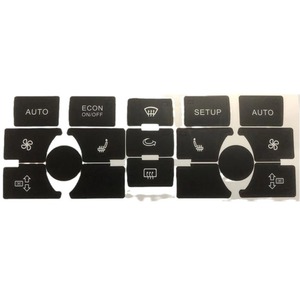 Autocollants de réparation pour boutons de commande de climatisation de voiture, pour modèles Audi A6L 2005-2011, adhésif en PVC, impression numérique personnalisée - Product Image 4