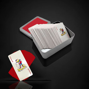 Boîte <span class=keywords><strong>de</strong></span> rangement vide personnalisée pour cartes <span class=keywords><strong>de</strong></span> <span class=keywords><strong>jeu</strong></span>, étui en métal pour cartes <span class=keywords><strong>de</strong></span> poker, jeux <span class=keywords><strong>de</strong></span> société pour adultes et familles - Product Image 1